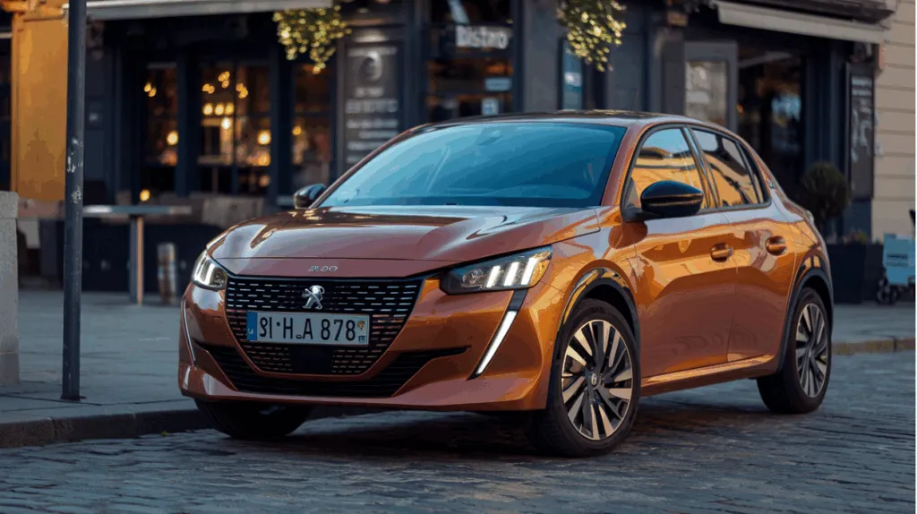 Une Peugeot e-208