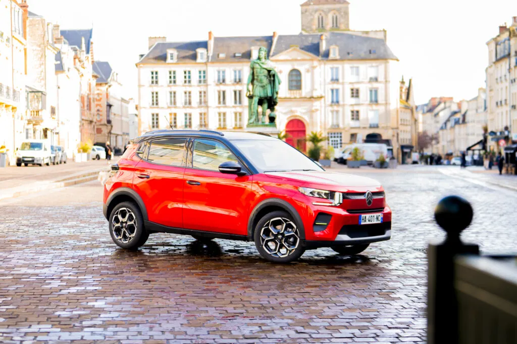 Citroën C3 en centre-ville de la ville de Caen