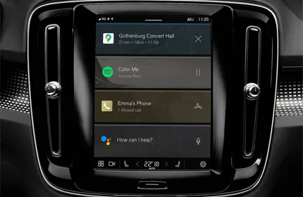 Volvo C40 recharge intérieur