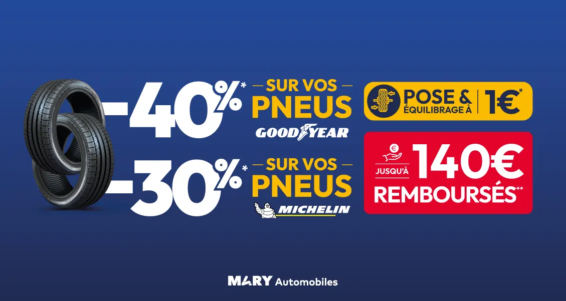 illustration offre Offre remise sur les pneus - Réseau Mary Automobiles