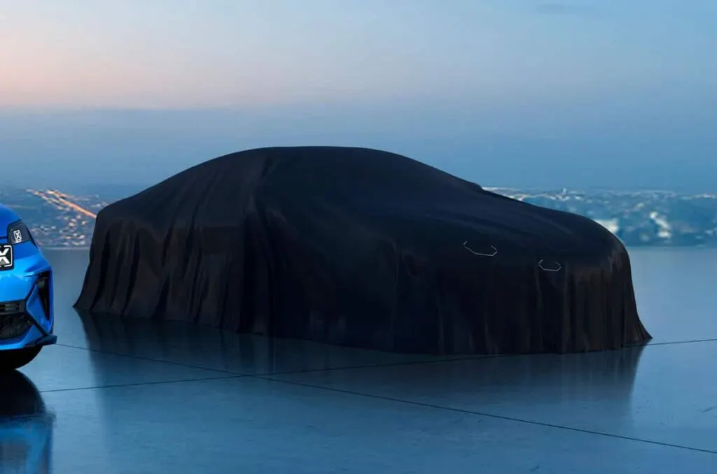 Le visuel de A110 électrique qui sortira en 2026 est cachée et le design sera révélé bientôt