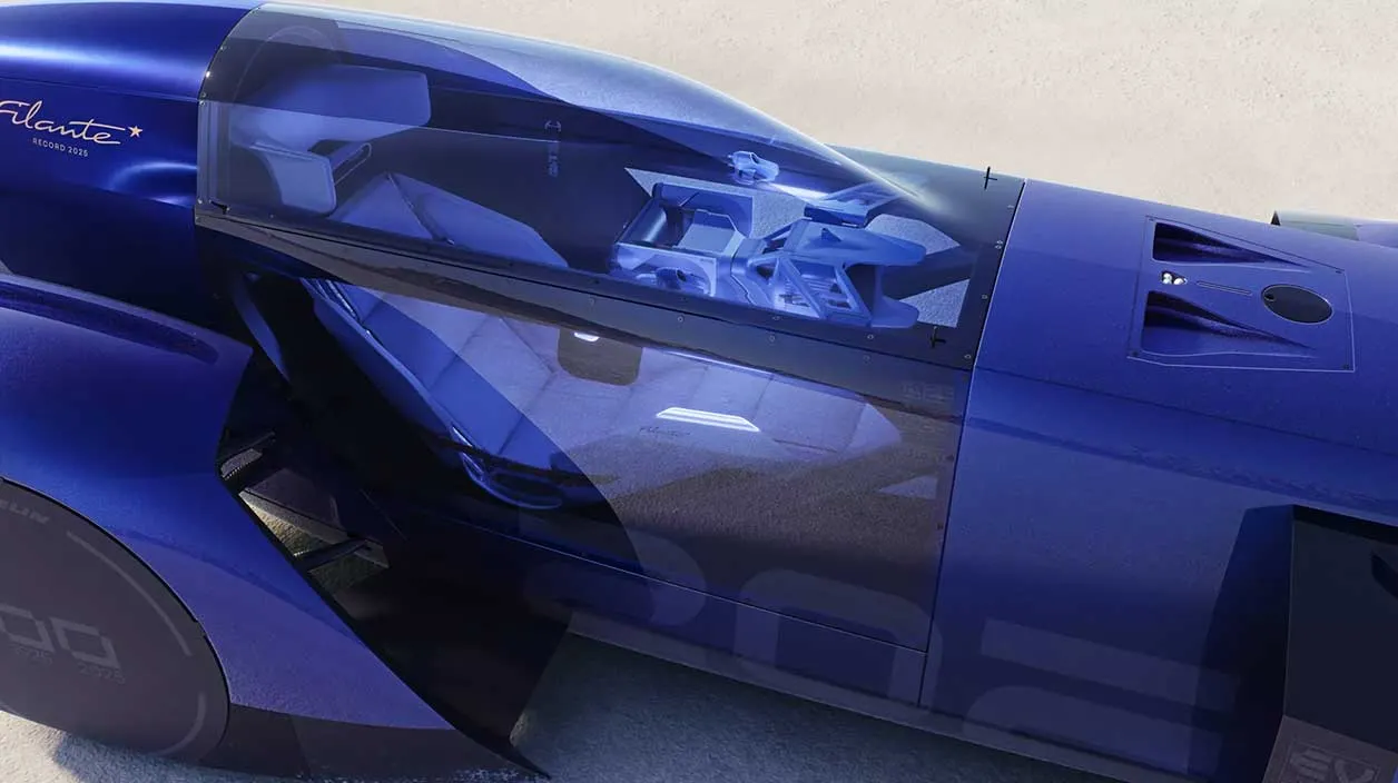 Vue du dessus du concept car