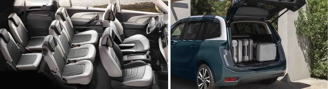 Citroën Grand C4 Spacetourer design intérieur et coffre