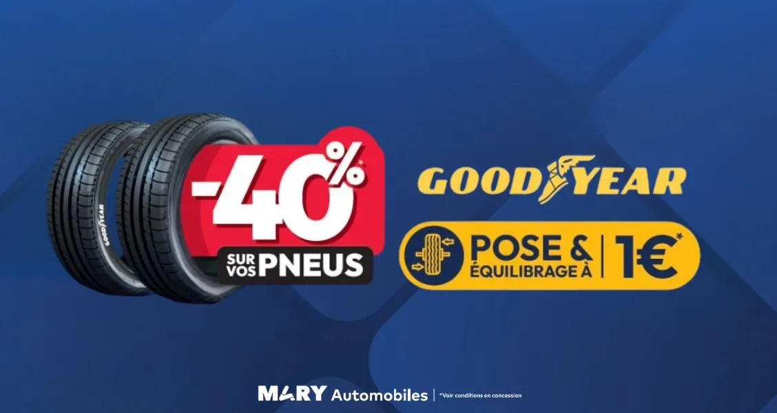 illustration offre Offre remise sur les pneus Goodyear - Réseau Mary Automobiles