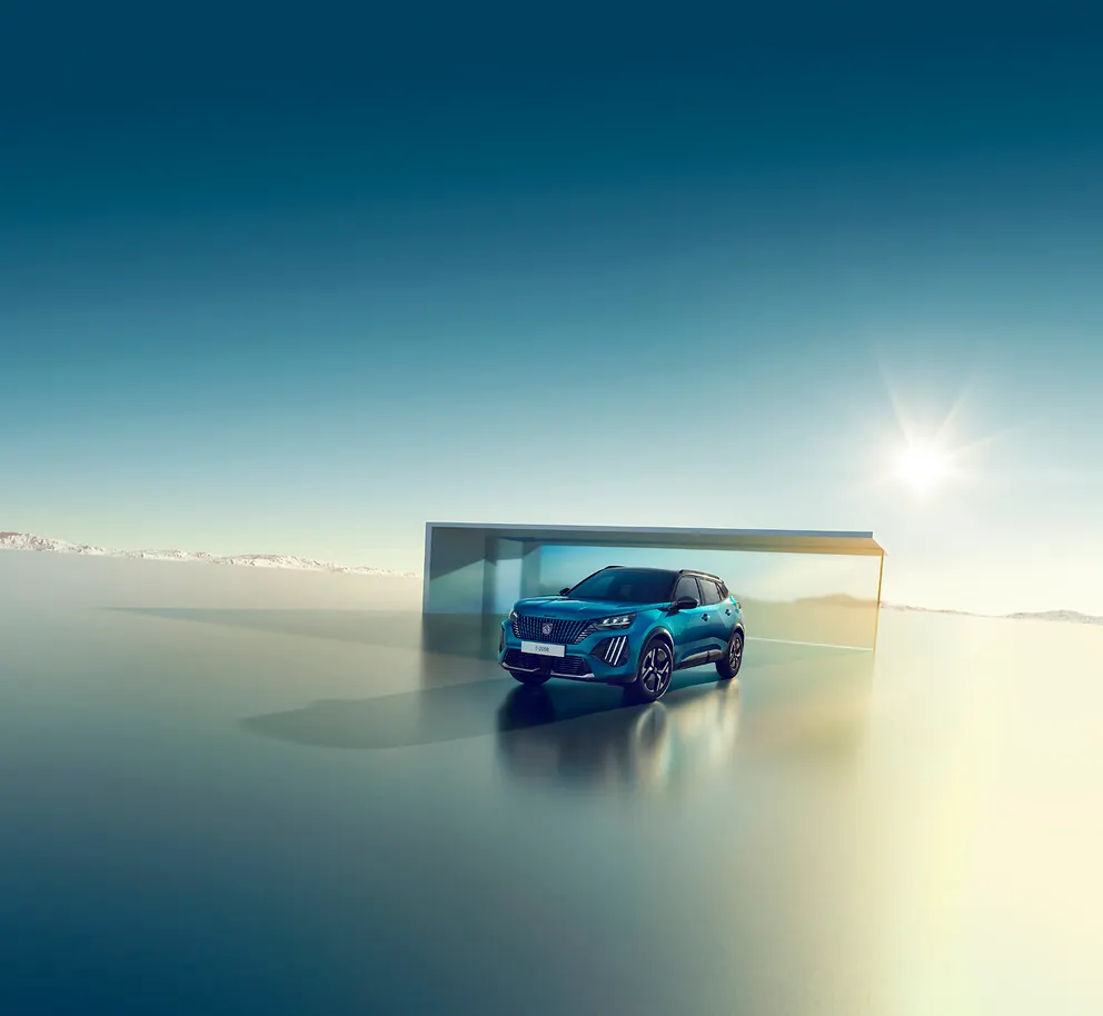 Peugeot 2008 dans un décor futuriste