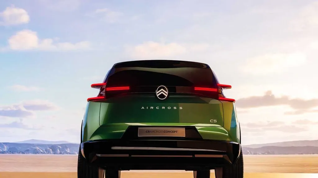 Vue arrière du c5 aircross