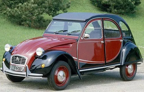 2CV Charleston rouge et noir