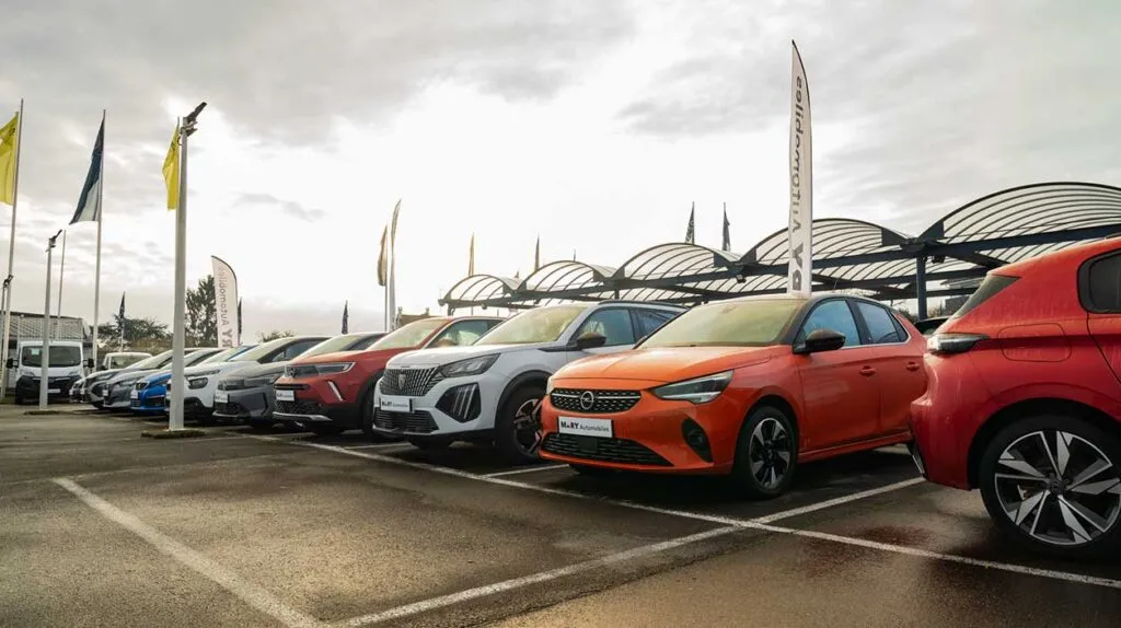Une flotte de voitures de fonction Opel