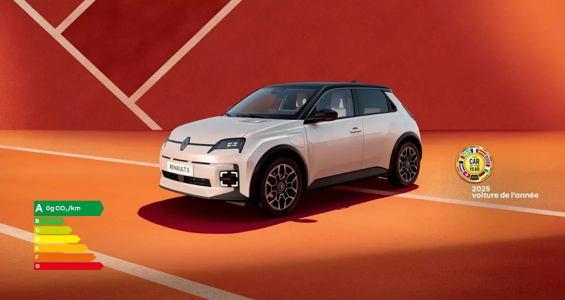 illustration offre Renault 5 E-Tech électrique Roland-Garros