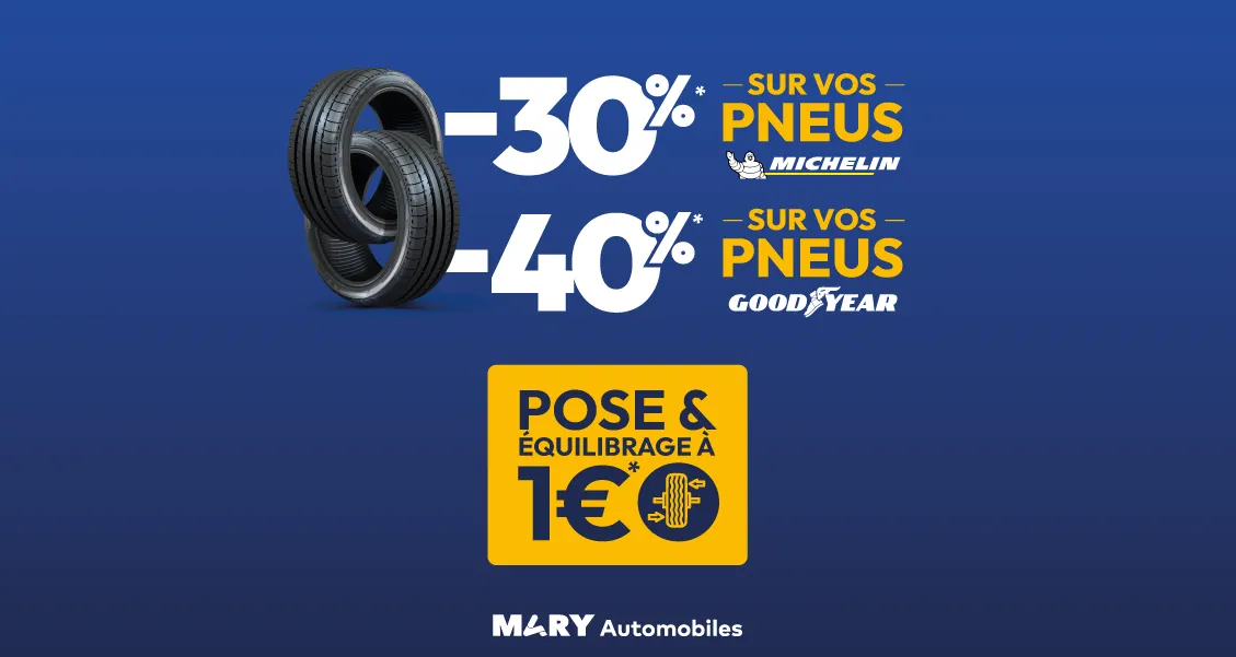 illustration offre Offre remise sur les pneus - Réseau Mary Automobiles