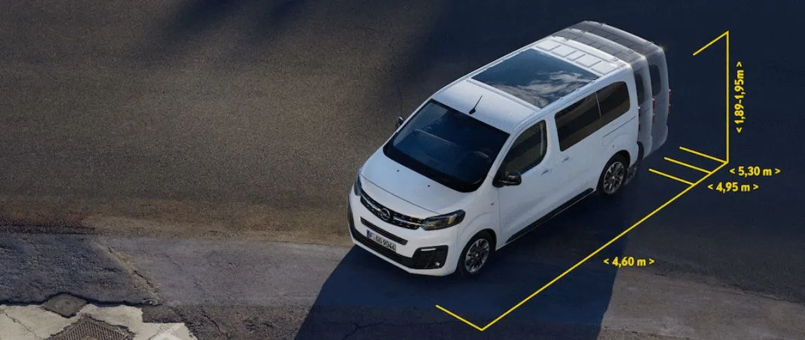 Opel Zafira life dimensions
