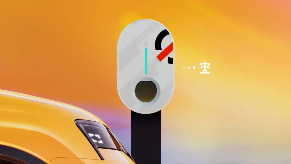 Borne de recharge Mobilize de Renault avec la nouvelle R5 100% électrique 