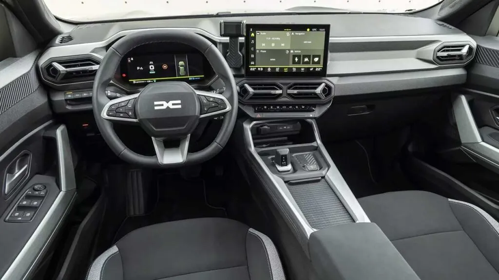 Vue du tableau de bord de Dacia Bigster 2025