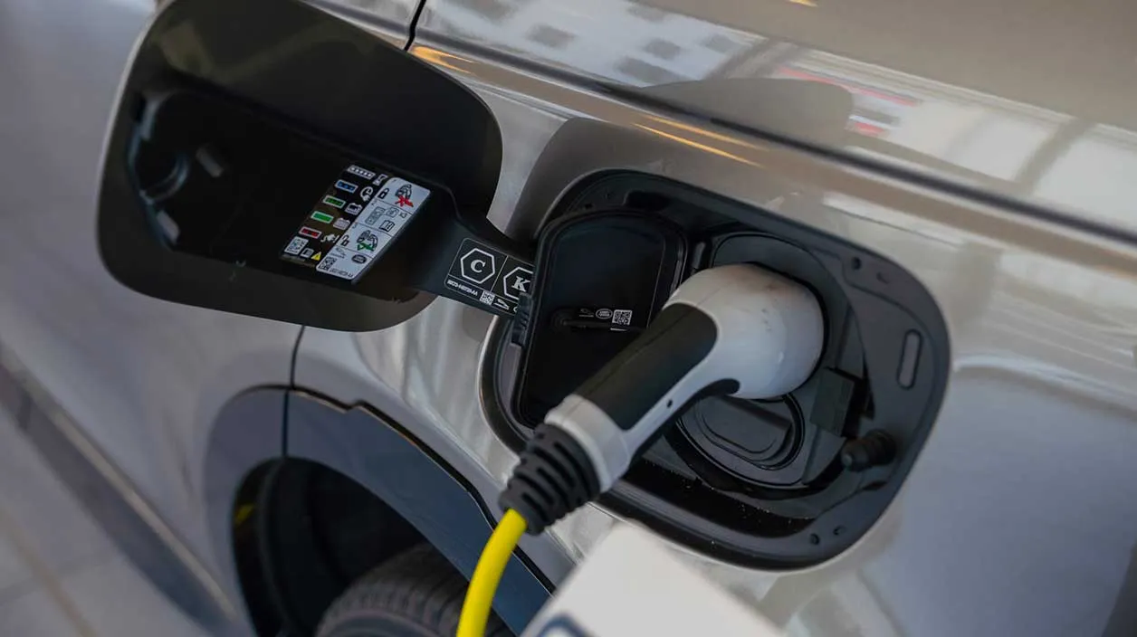 prise électrique branchée sur une voiture