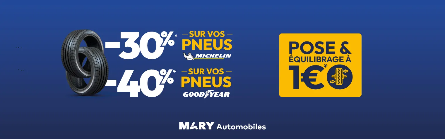Promotions pneus Goodyear et Michelin