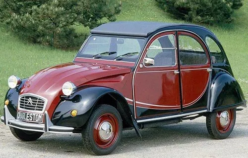 2CV Charleston rouge et noir