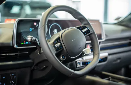Hyundai Ioniq 6 design intérieur volant