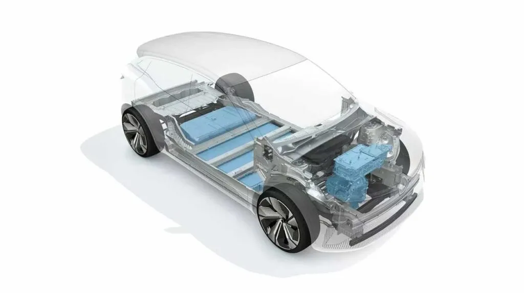 Visuel d'une batterie de voiture électrique