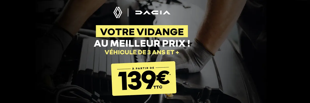 offre vidange renault dacia