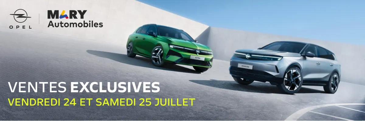 ventes exclusives opel 24 et 25 juillet