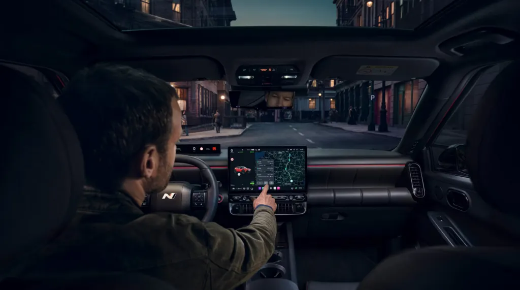 vue de l'écran intérieur du Ioniq 3