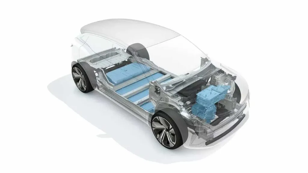 Visuel d'une batterie de voiture électrique