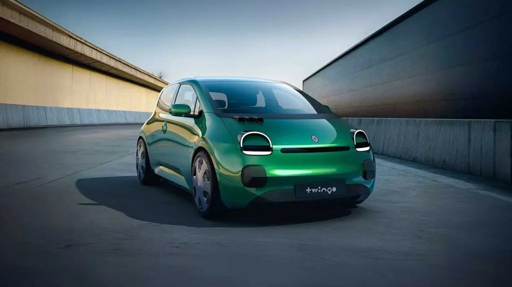 Vue extérieure avant de la nouvelle Renault Twingo 6
