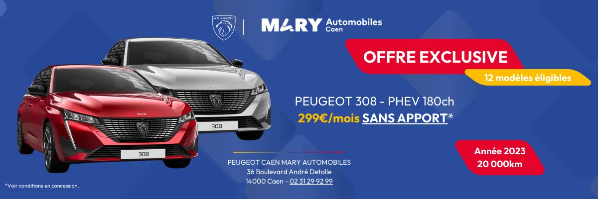Offres exclusives Peugeot 308