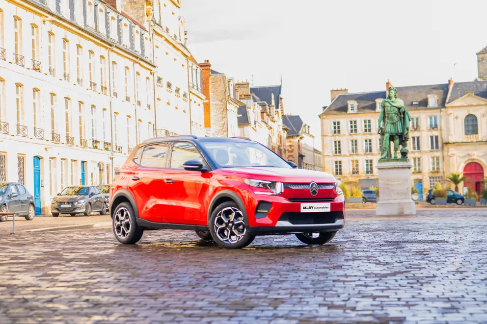 Photo de la nouvelle C3 en centre-ville de Caen