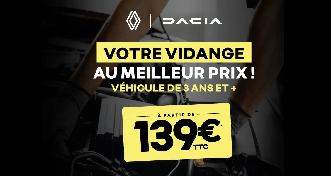 illustration offre Offre vidange - Réseau Renault Dacia Mary Automobiles