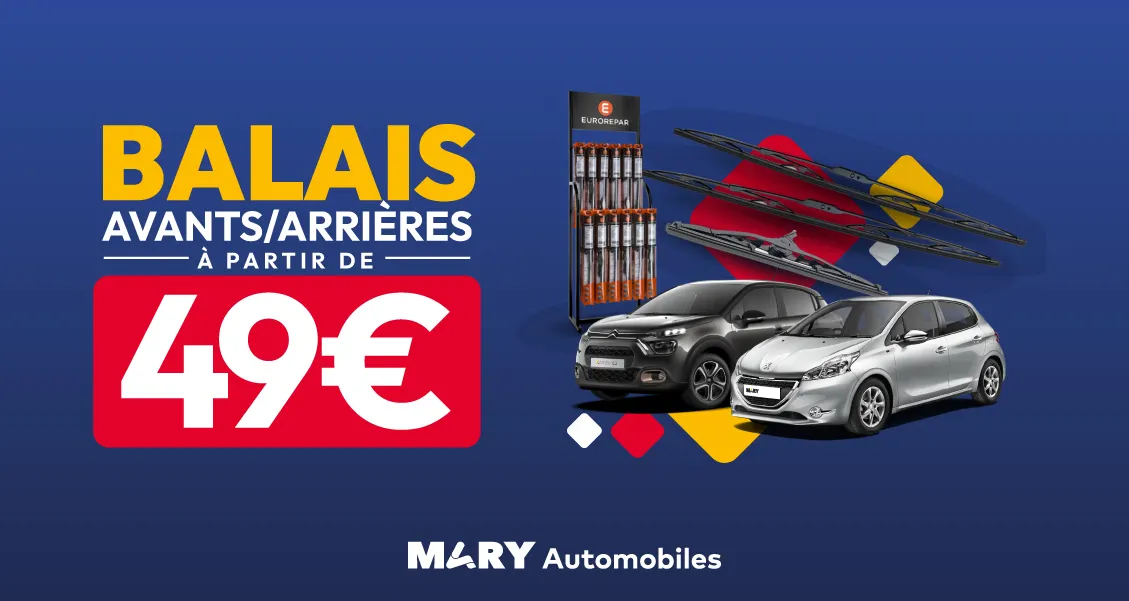 illustration offre Offre Balais essuie-glace - Réseau Peugeot, Citroën, DS, Opel