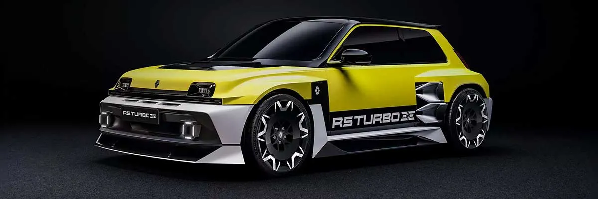 Vue extérieure de la r5 Turbo électrique