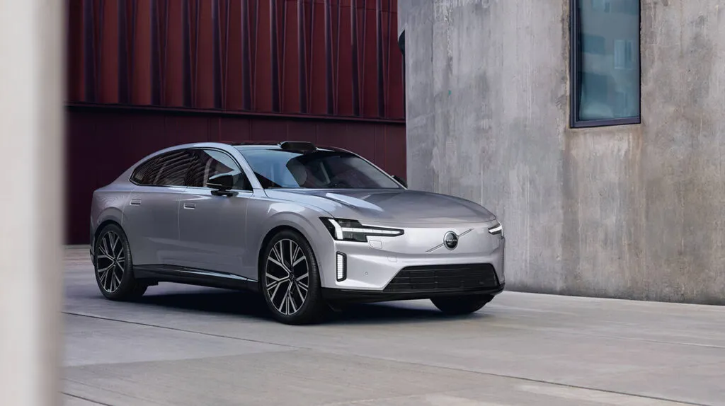 Vue extérieure de la voiture Volvo es90